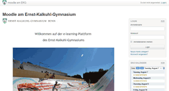 Desktop Screenshot of moodle.ekalkuhl.de