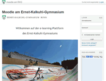 Tablet Screenshot of moodle.ekalkuhl.de